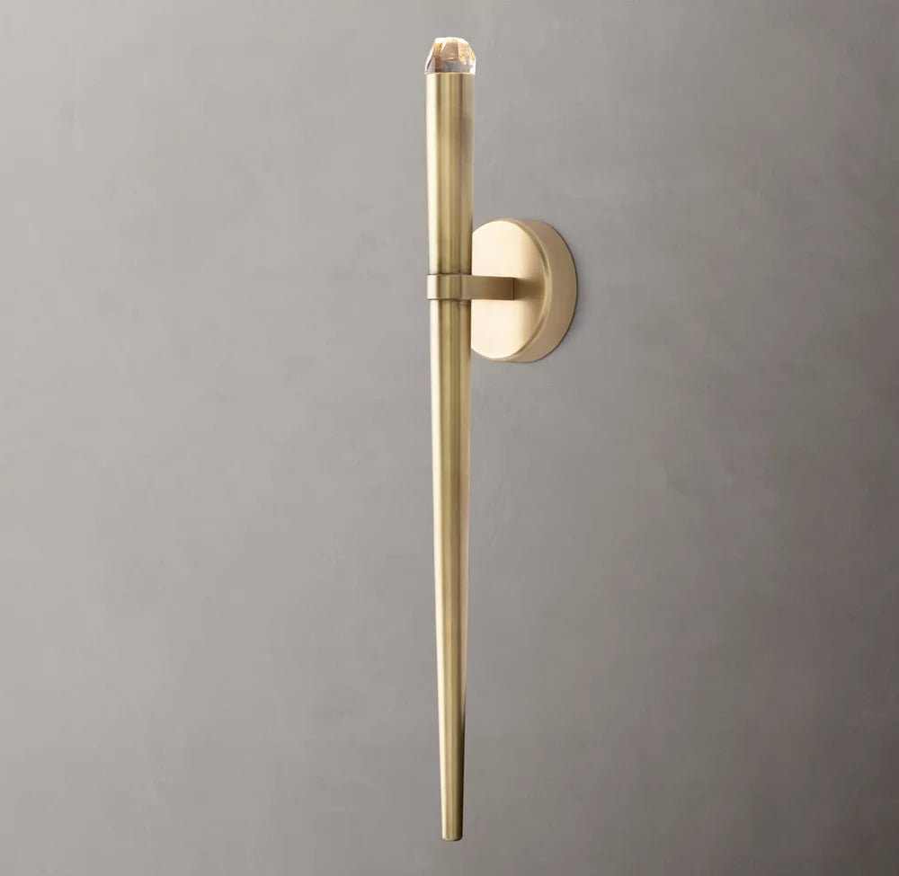 Aquitaines Modern Torch Sconce 24"H