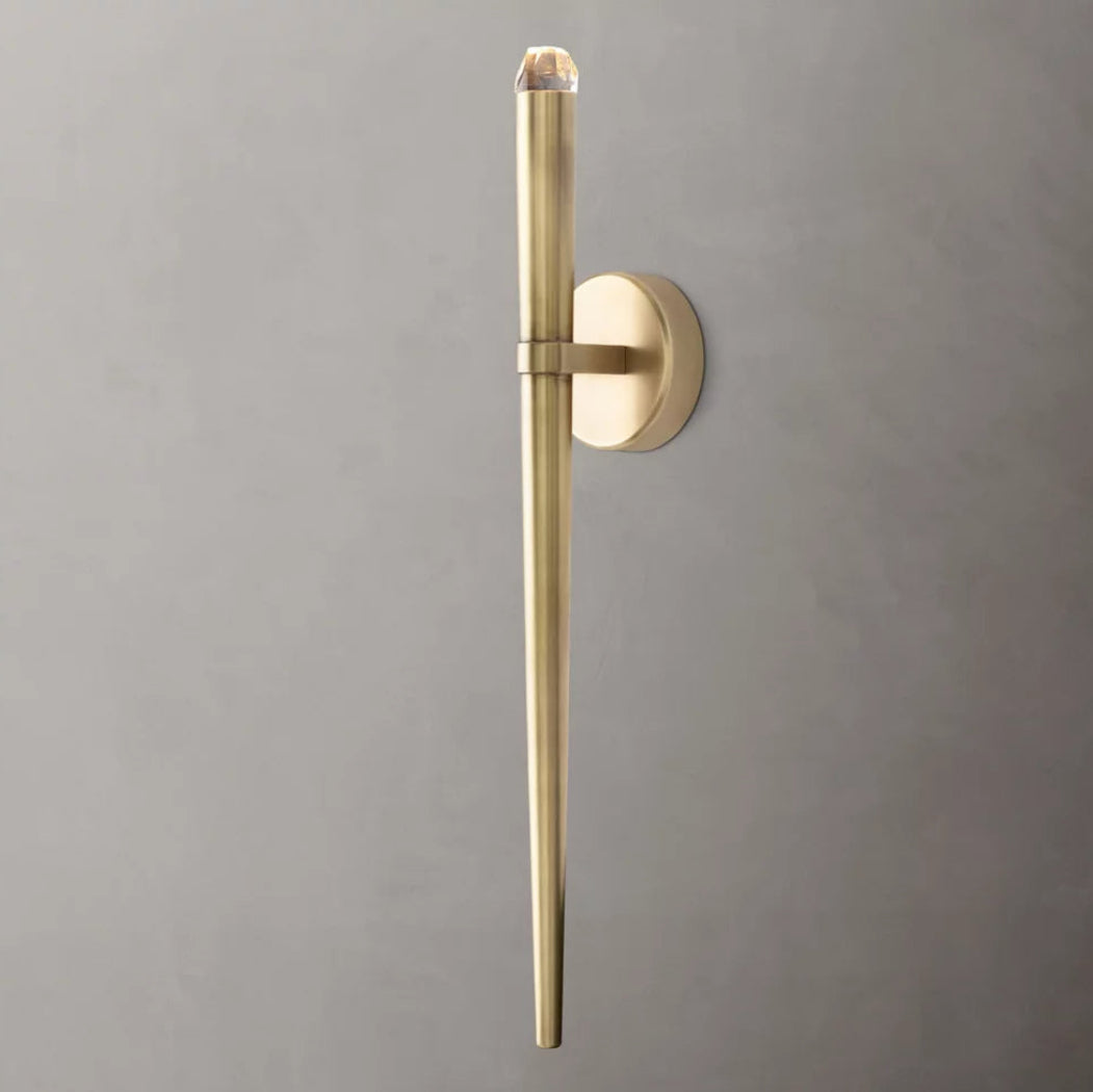Aquitaines Modern Torch Sconce 24"H