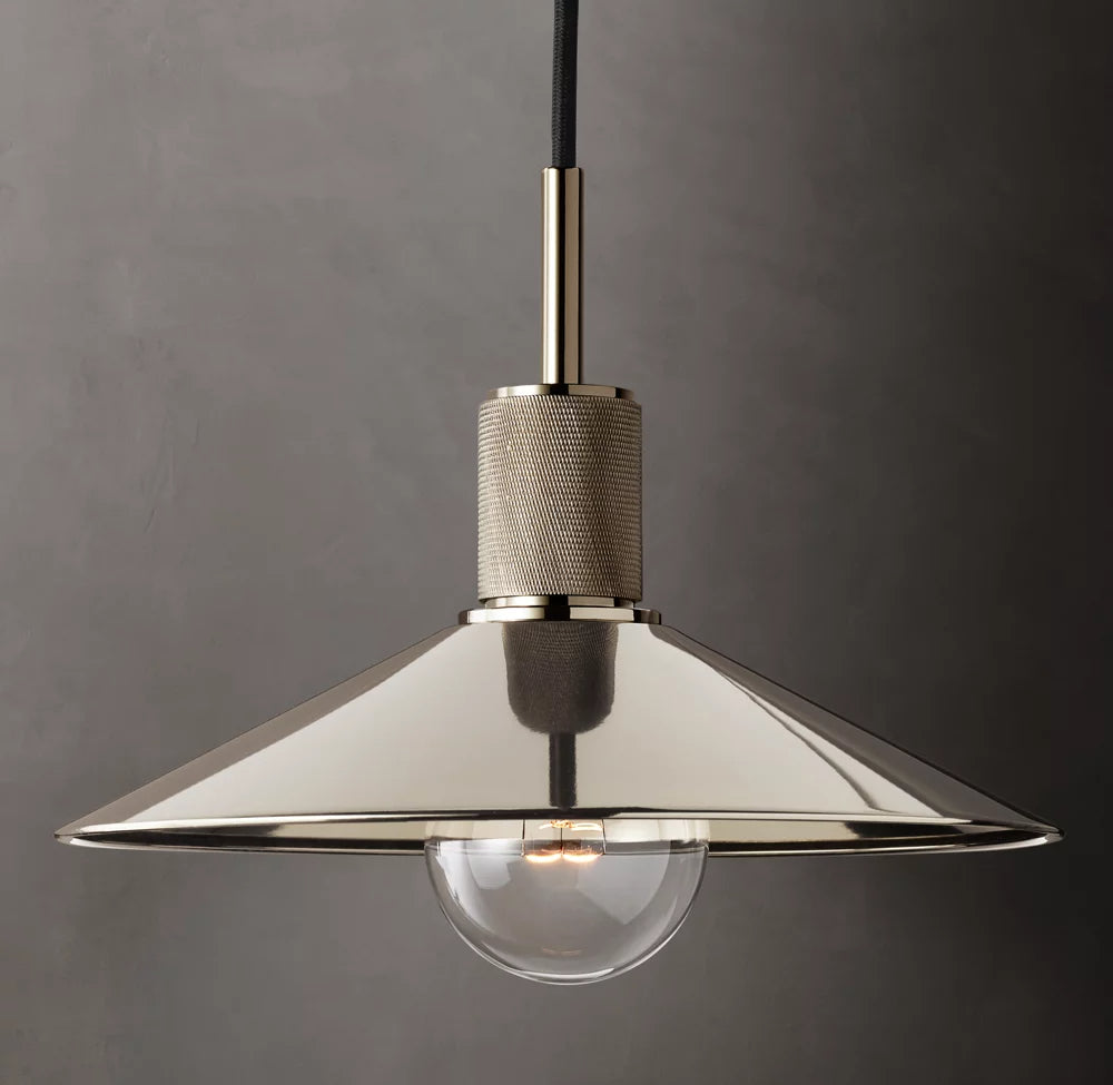 Machinist Modern Metal Slope Shade Pendant