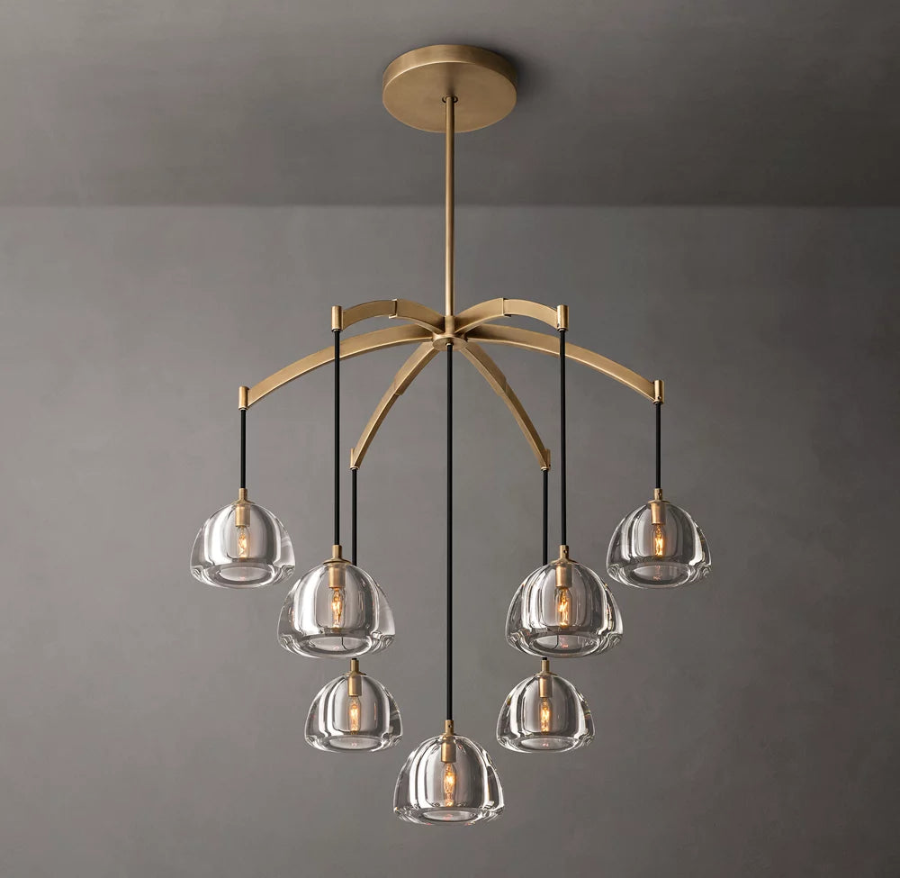 Hemispheres Modern Round Chandelier 36″