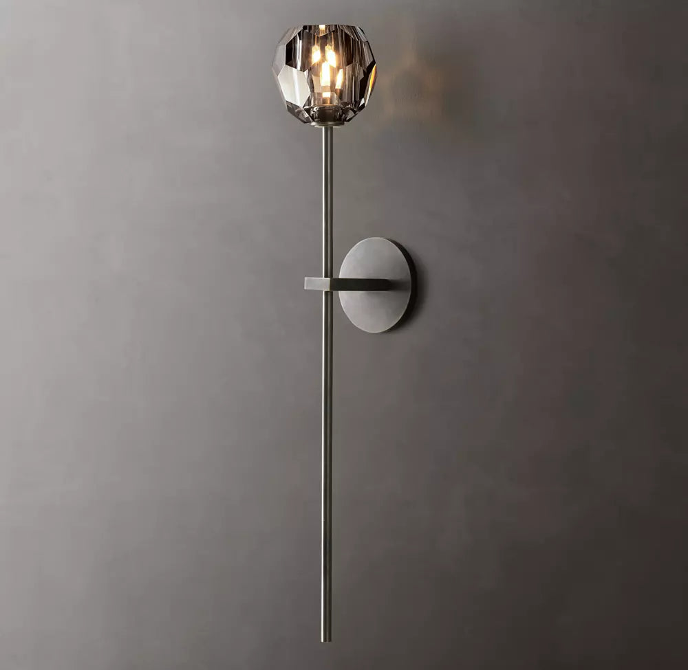 Boule De Modern Smoke Glass Wall Sconce