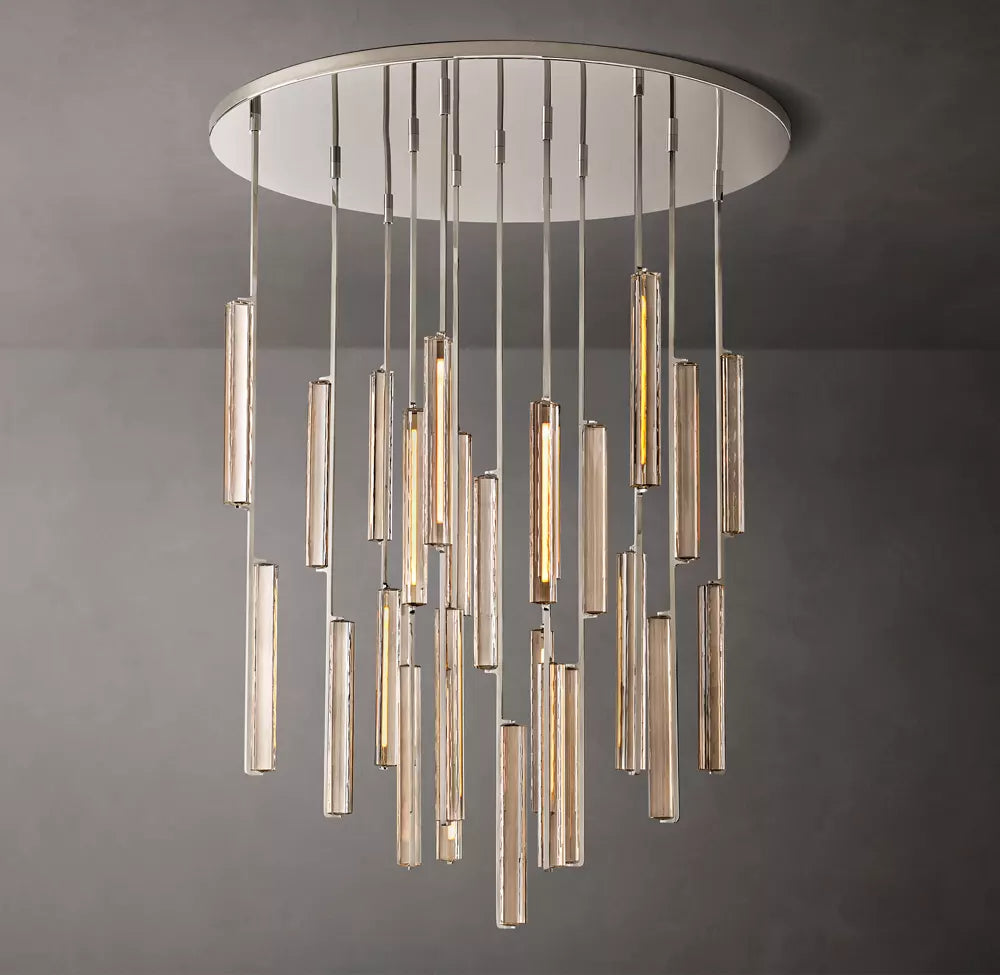 Audubon Modern Crystal Round Chandelier 56"