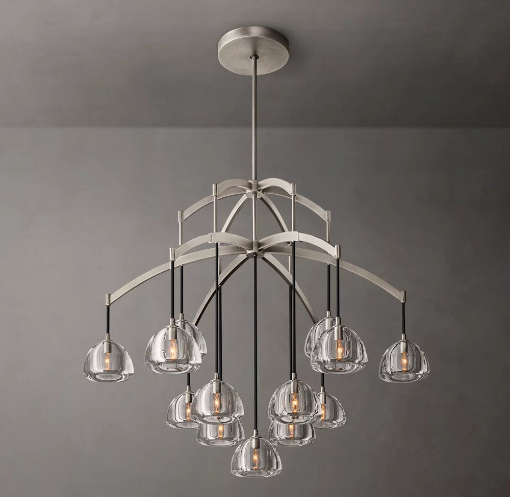 Hemispheres Modern Round Chandelier 48”