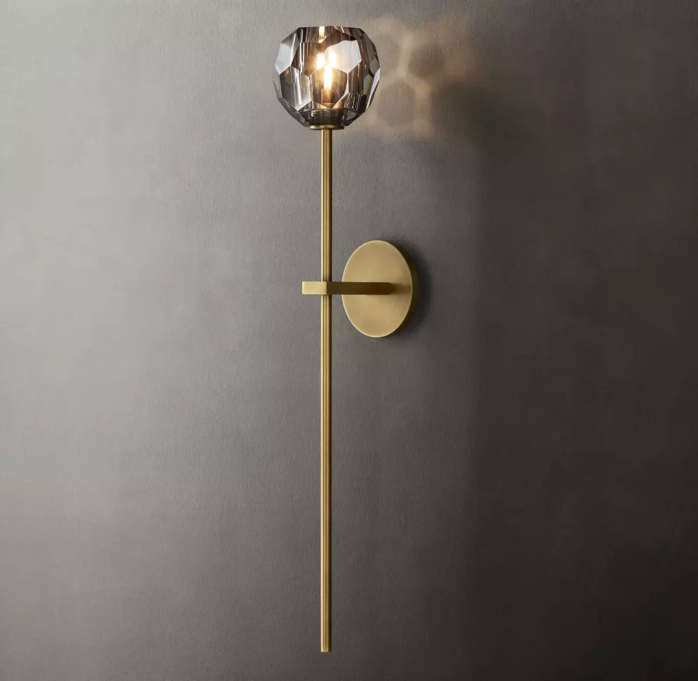 Boule De Modern Smoke Glass Wall Sconce