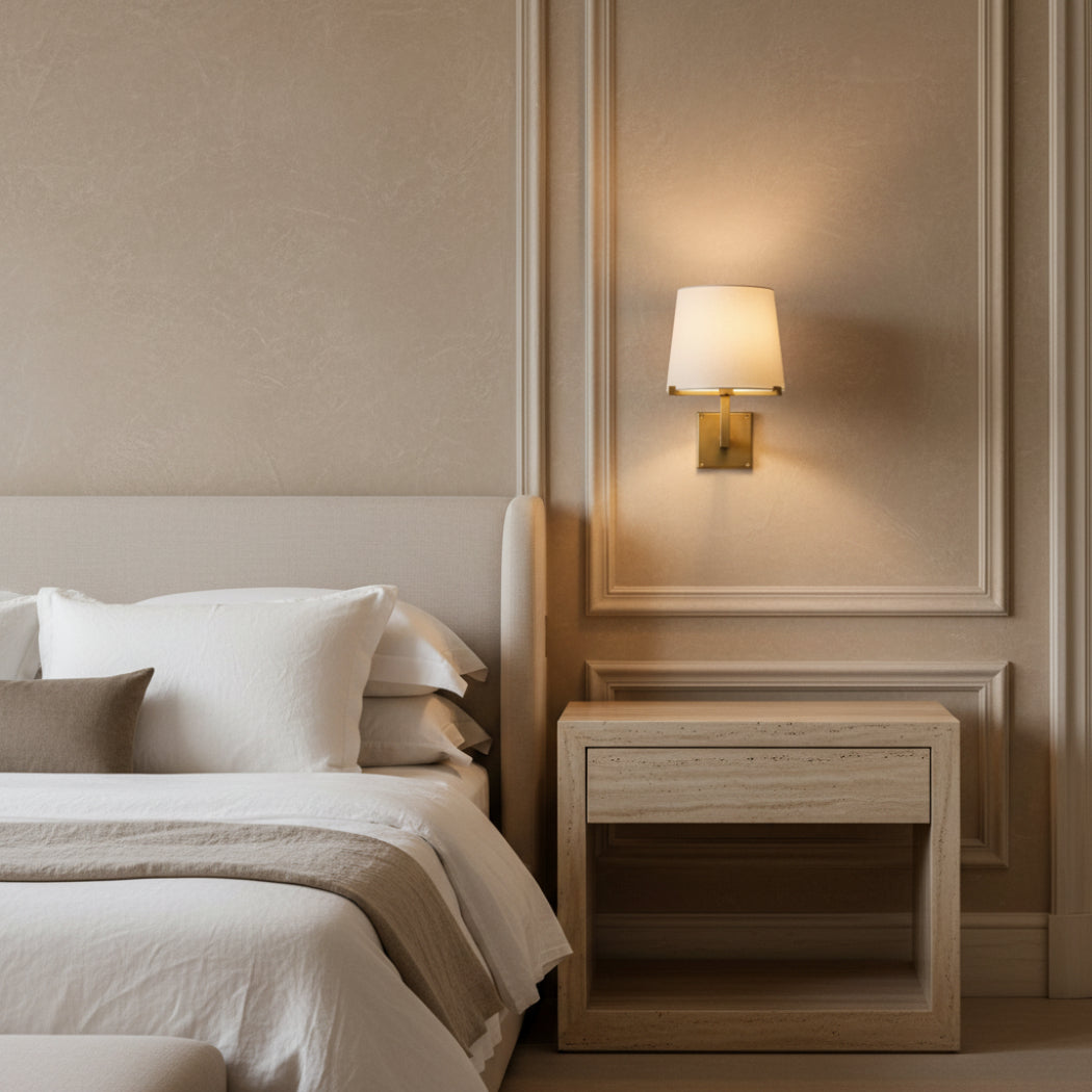 Pauillac Modern Fabric Shade Grand Sconce