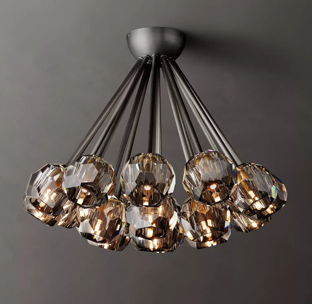 Boule De Modern Smoke Flushmount