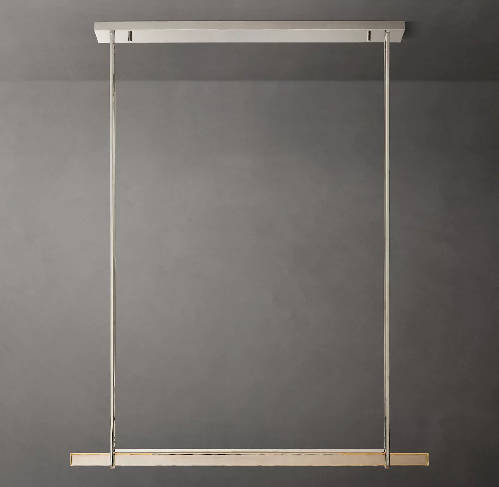 Audubon Modern Crystal Single Bar Linear Chandelier