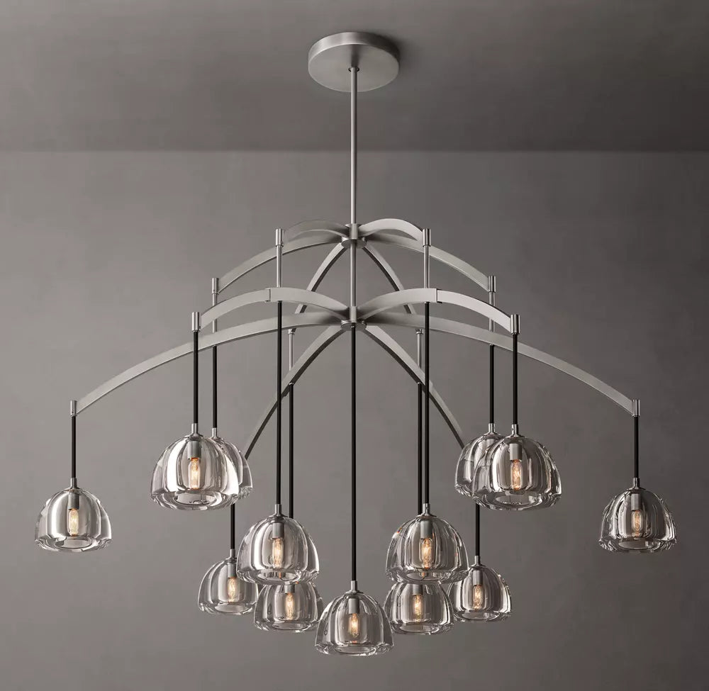 Hemispheres Modern Round Chandelier 60”