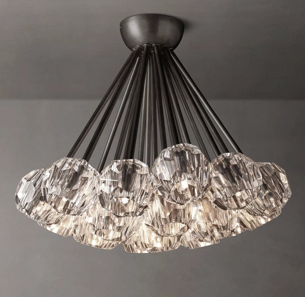 Boule De Modern Clear Flushmount 24"