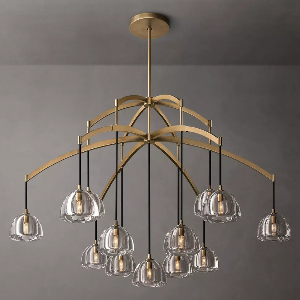Hemispheres Modern Round Chandelier 60”