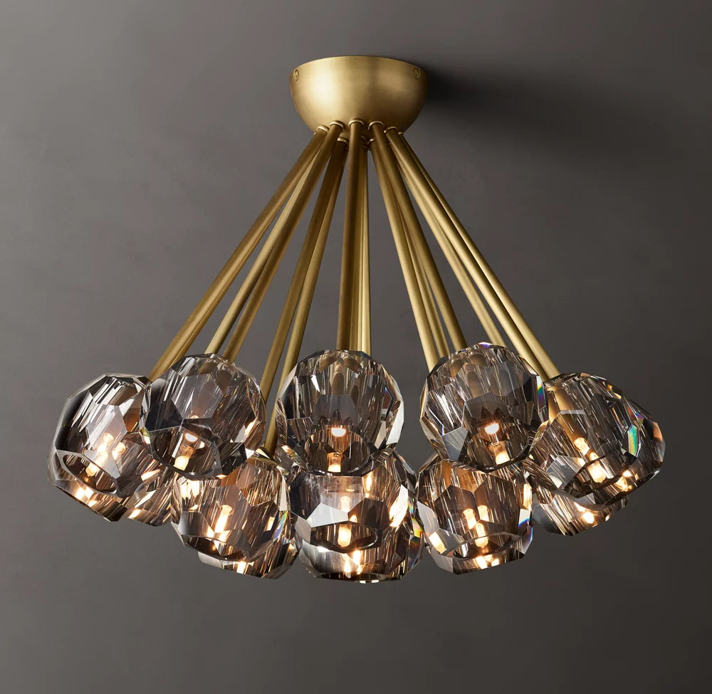 Boule De Modern Smoke Flushmount