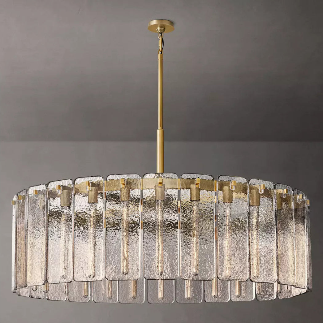 Calamette Modern Glass Round Chandelier 48"