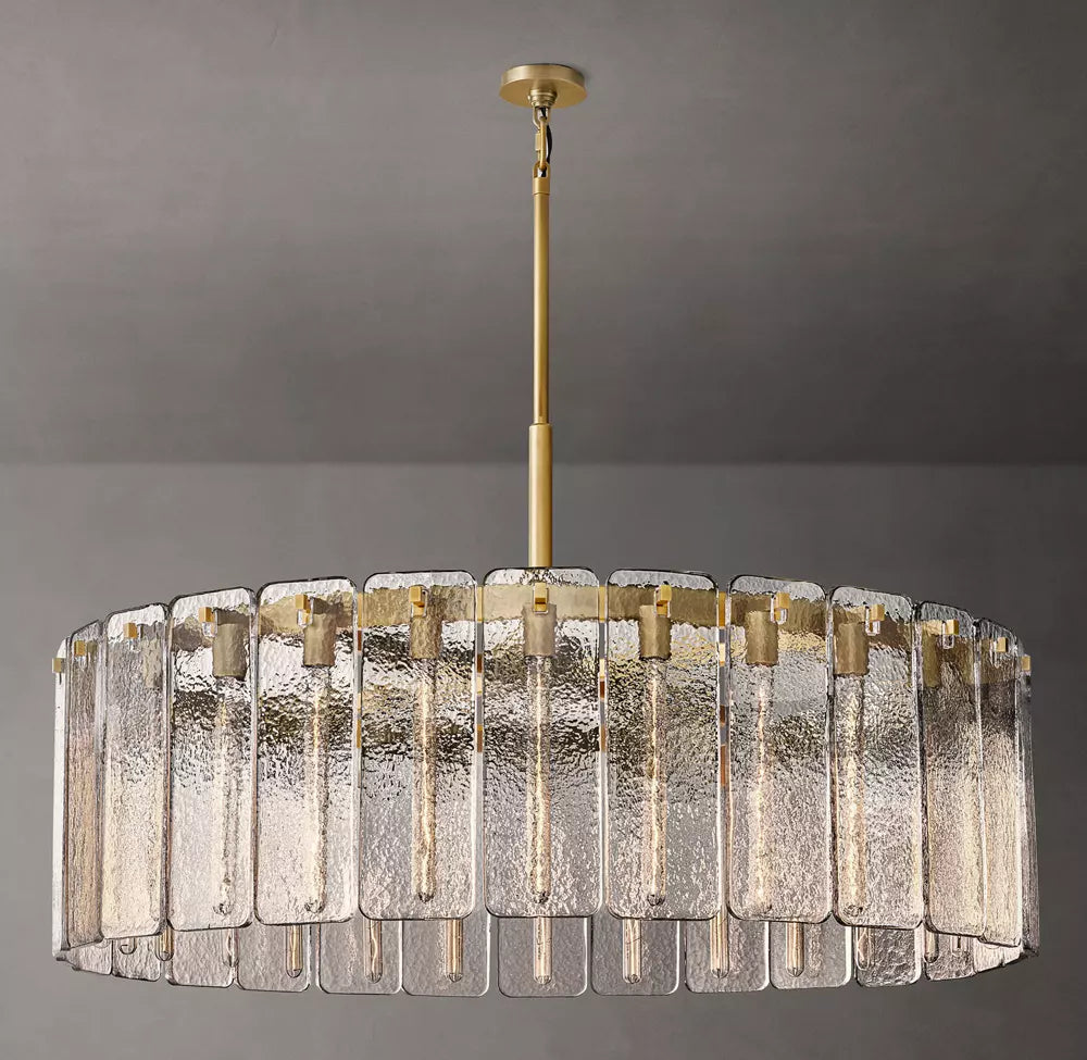 Calamette Modern Glass Round Chandelier 48"