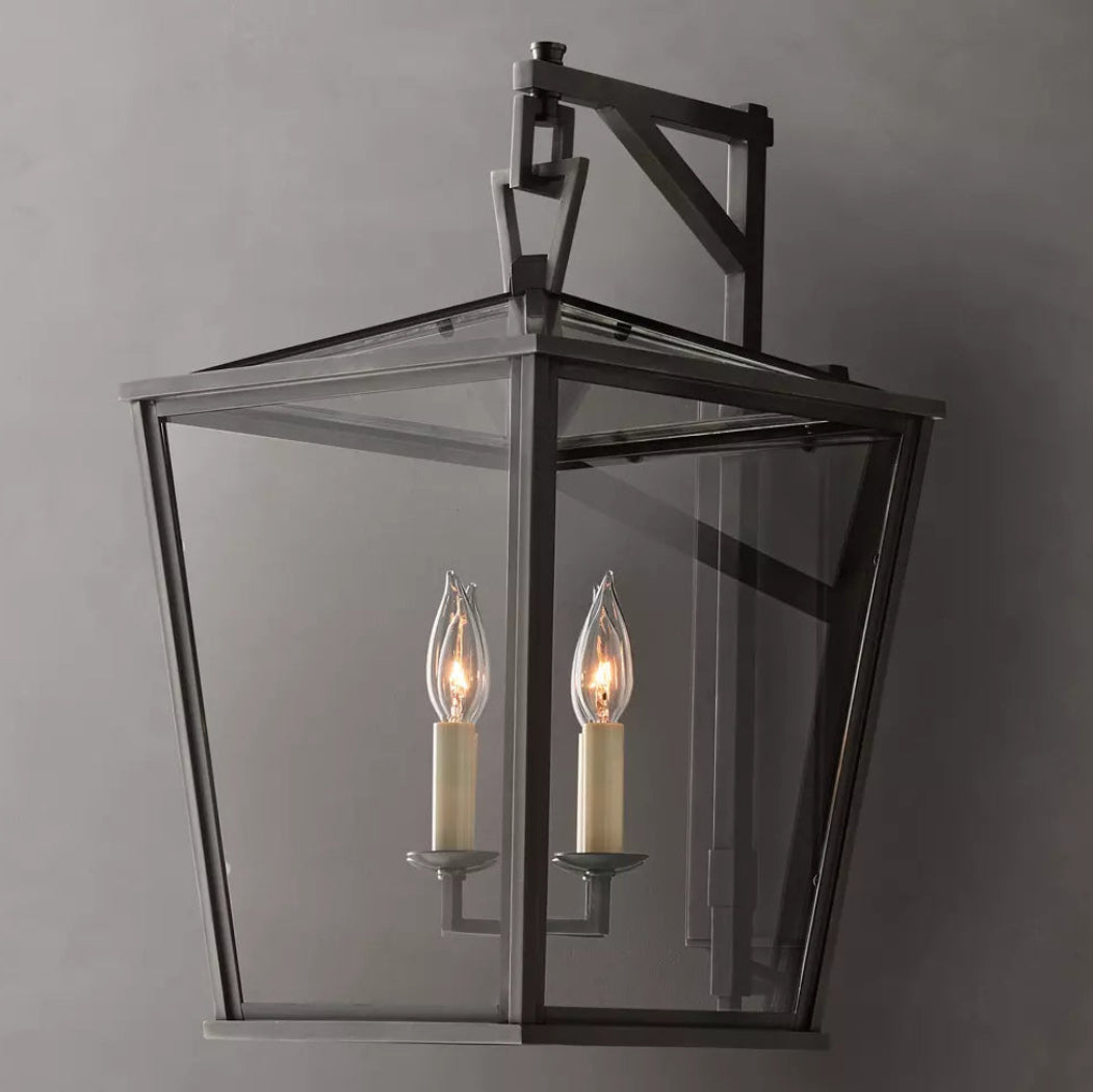 19th English Openwork Outdoor Sconce 22"