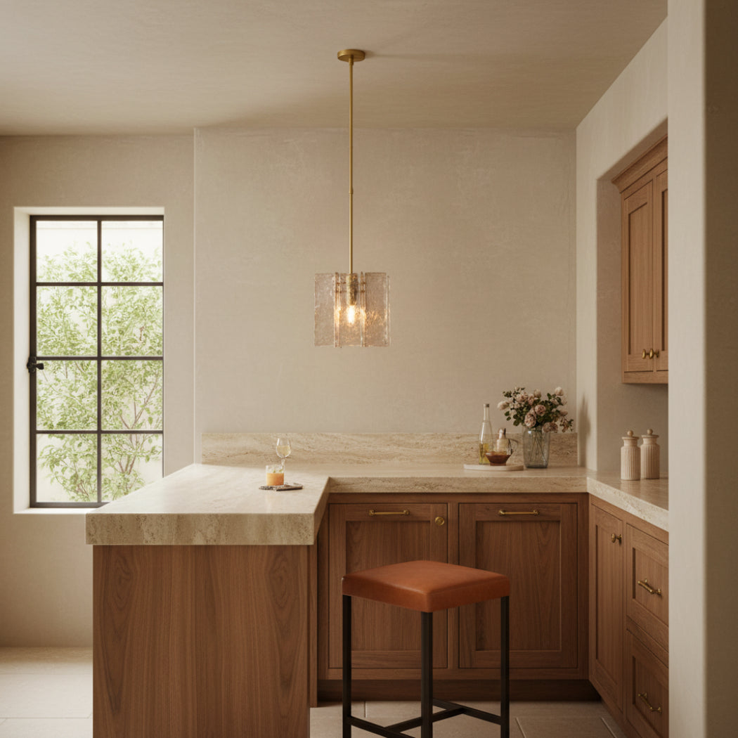 Lattice Modern Somke Pendant H13"