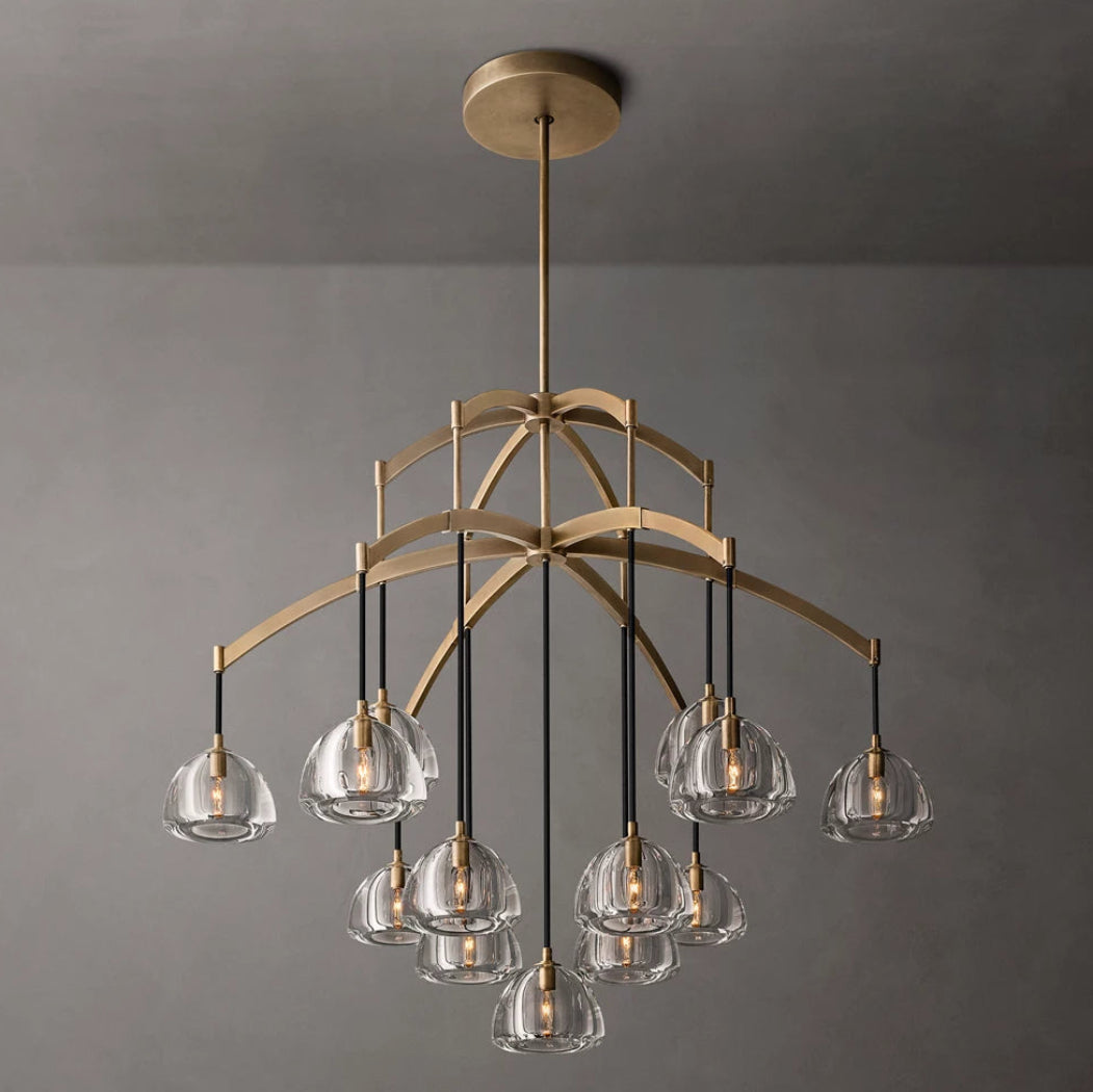 Hemispheres Modern Round Chandelier 48”