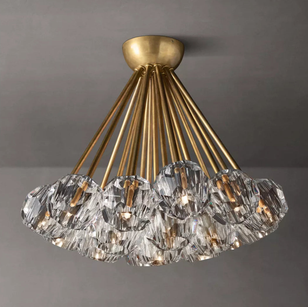 Boule De Modern Clear Flushmount 24"