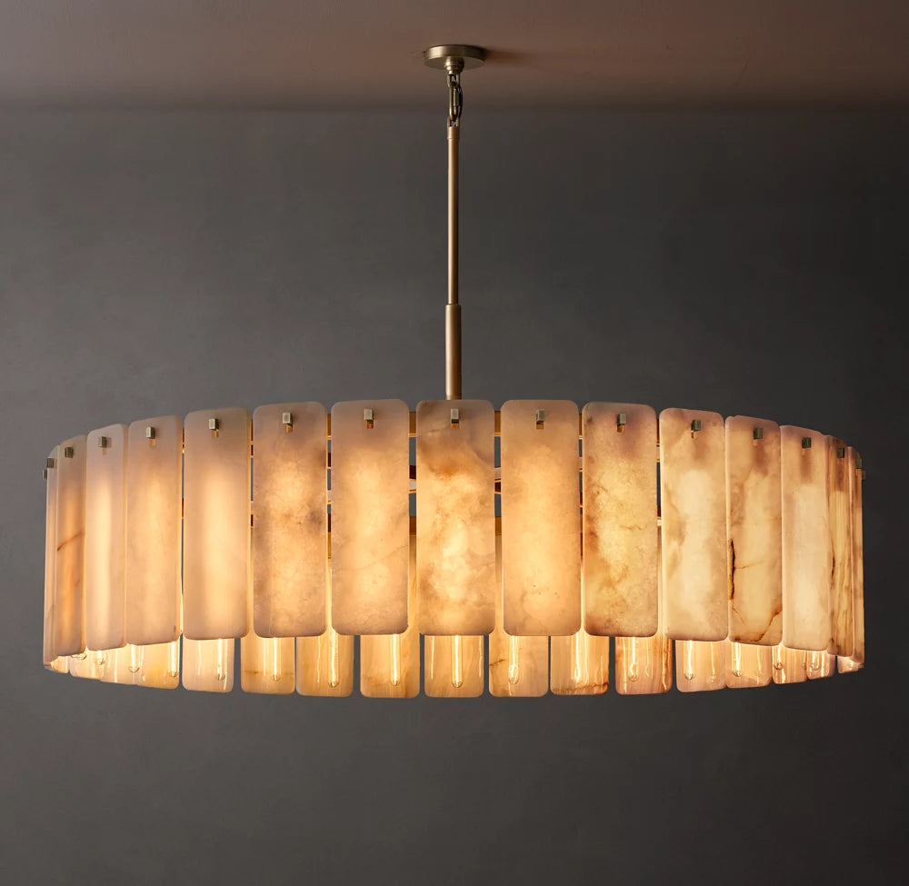 Calamette Modern Onyx Round Chandelier 60"
