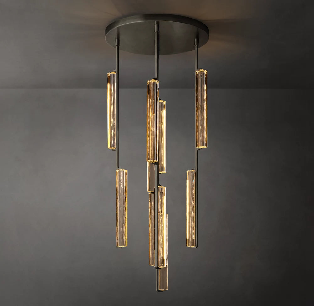 Audubon Modern Crystal Round Chandelier 24"