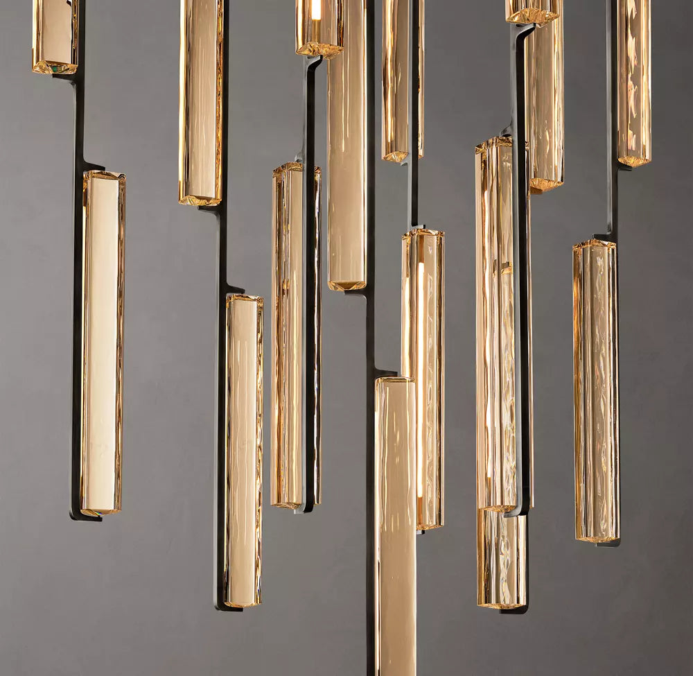 Audubon Modern Crystal Round Chandelier 40"