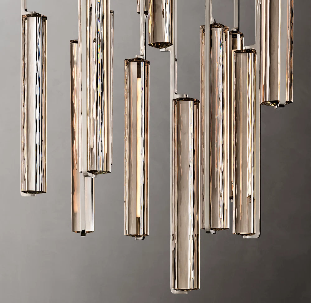 Audubon Modern Crystal Round Chandelier 56"