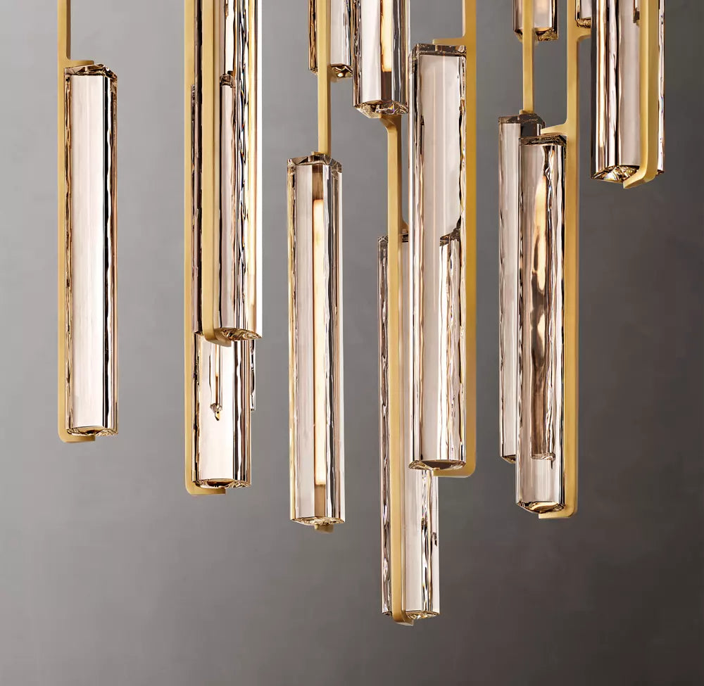 Audubon Modern Crystal Round Chandelier 56"