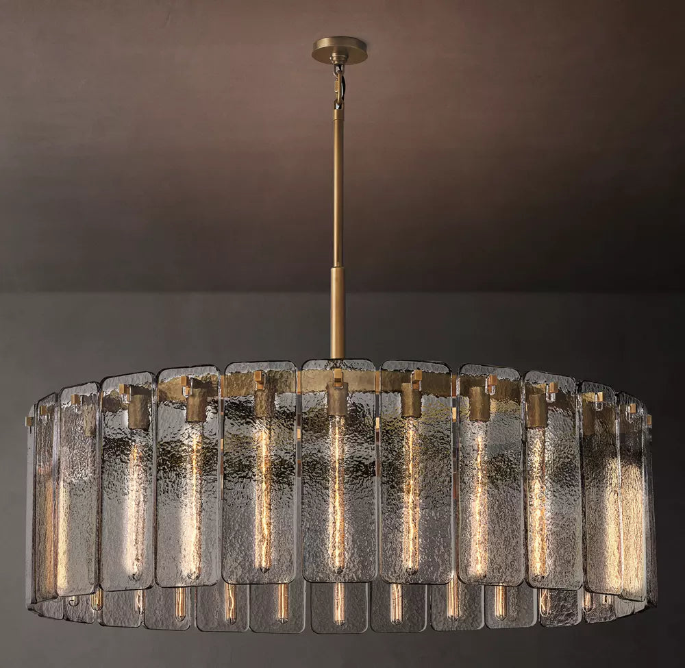 Calamette Modern Glass Round Chandelier 48"