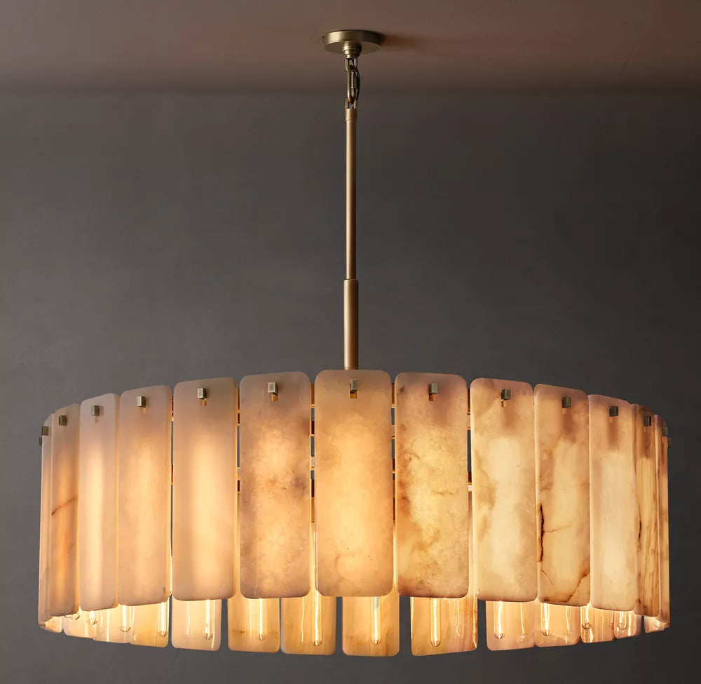 Calamette Modern Onyx Round Chandelier 48"