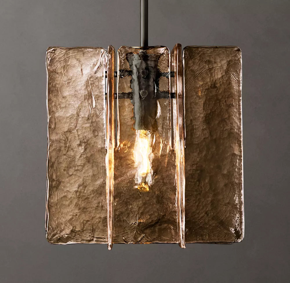 Lattice Modern Somke Pendant H13"