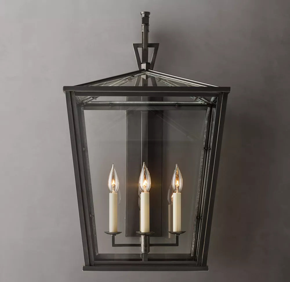 19th English Openwork Outdoor Sconce 28"