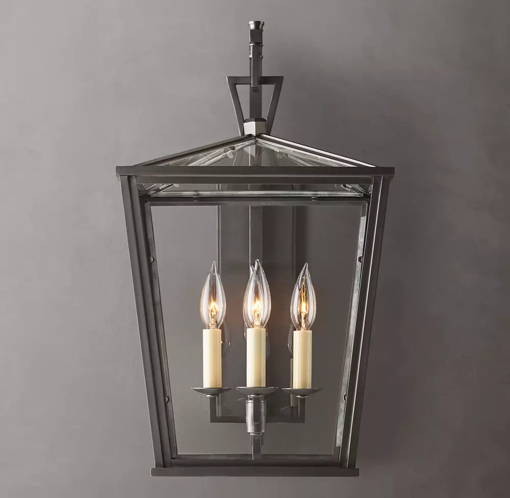 19th English Openwork Outdoor Sconce 22"