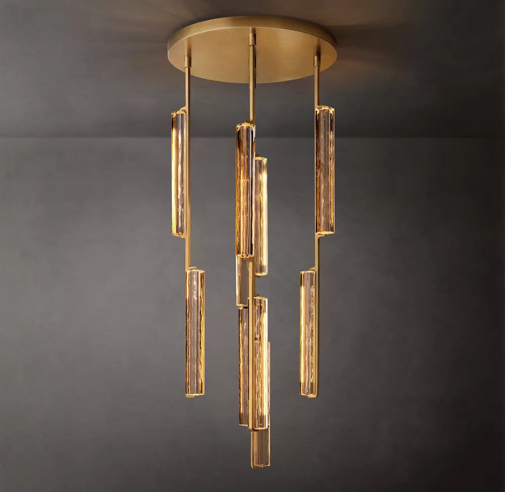 Audubon Modern Crystal Round Chandelier 24"