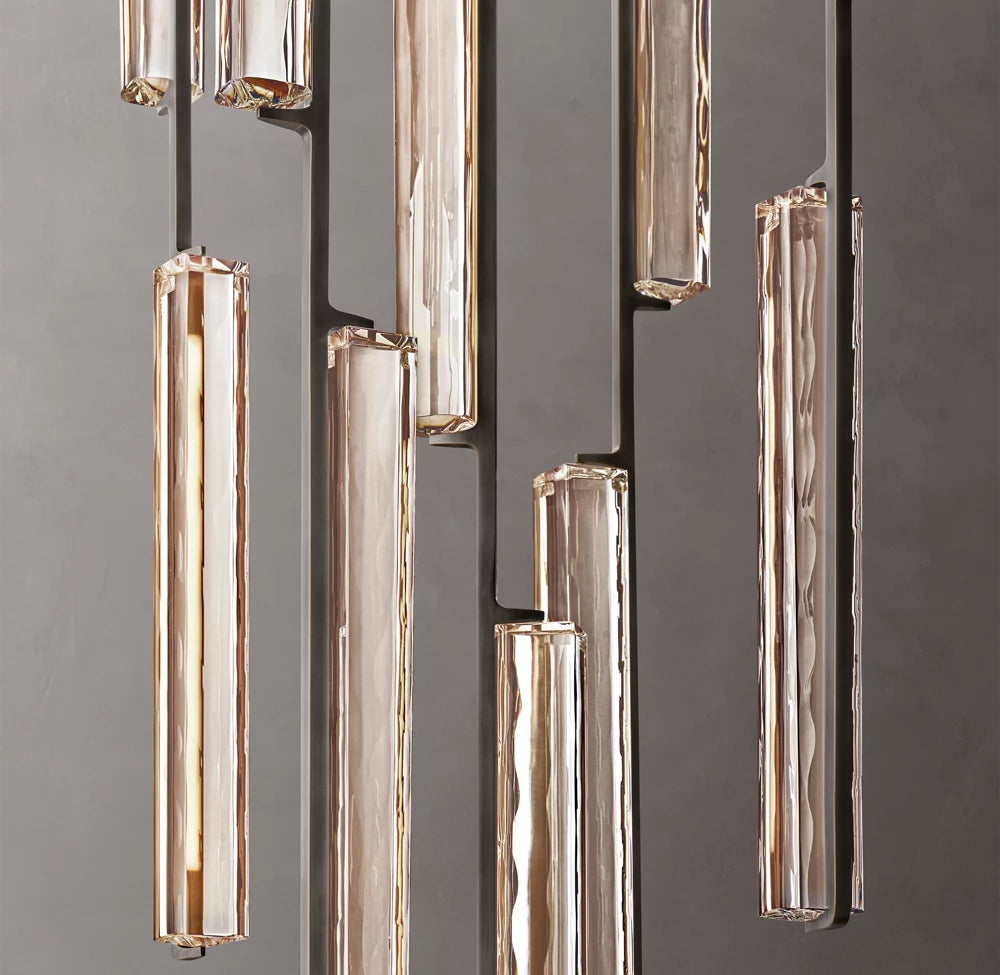 Audubon Modern Crystal Round Chandelier 24"