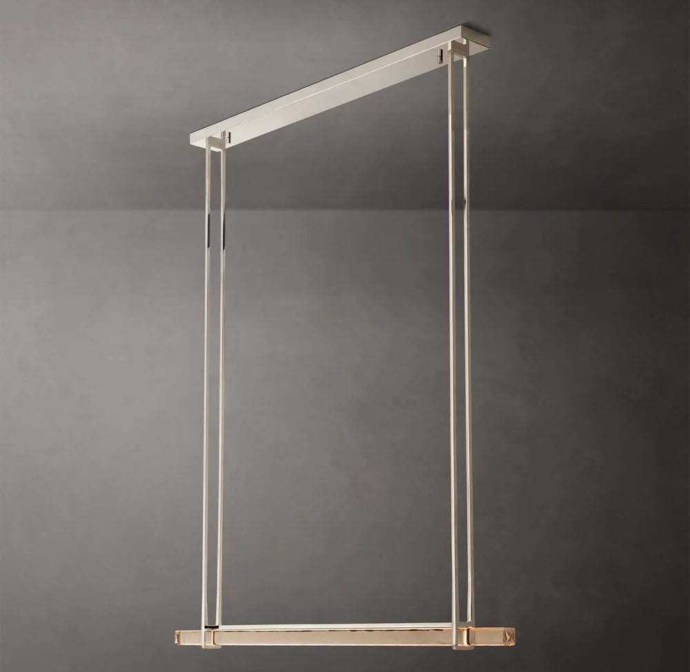 Audubon Modern Crystal Single Bar Linear Chandelier