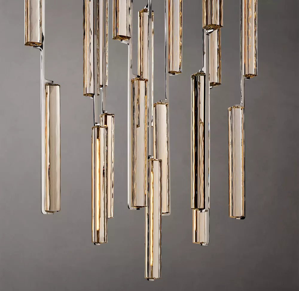 Audubon Modern Crystal Round Chandelier 40"