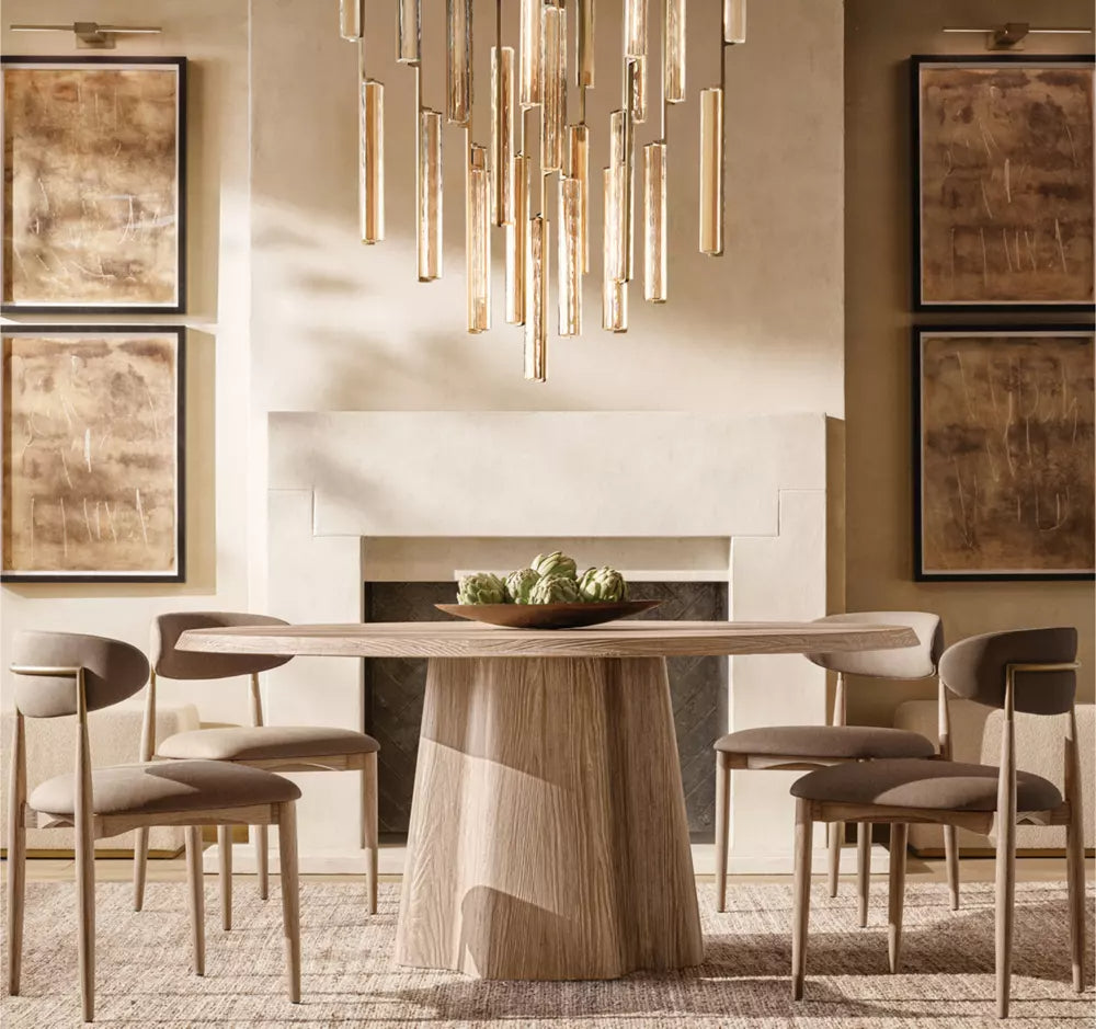 Audubon Modern Crystal Round Chandelier 56"