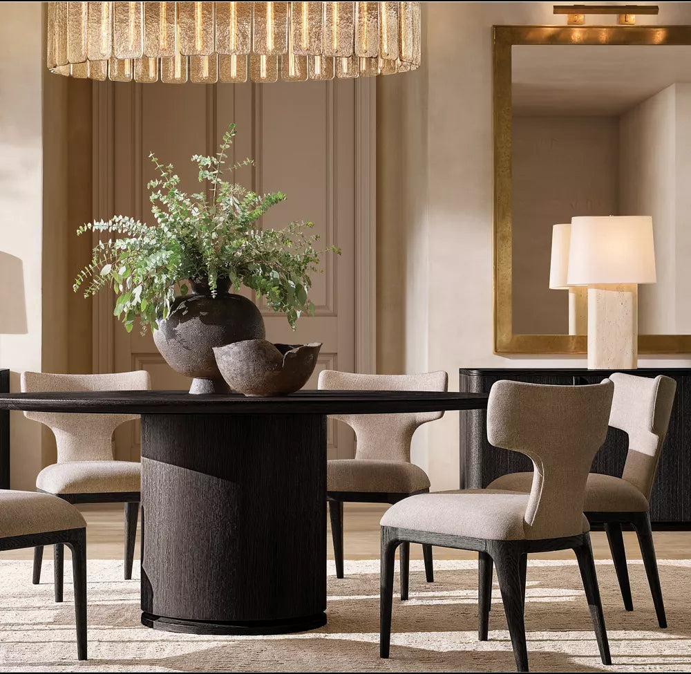 Calamette Modern Glass Round Chandelier 60"