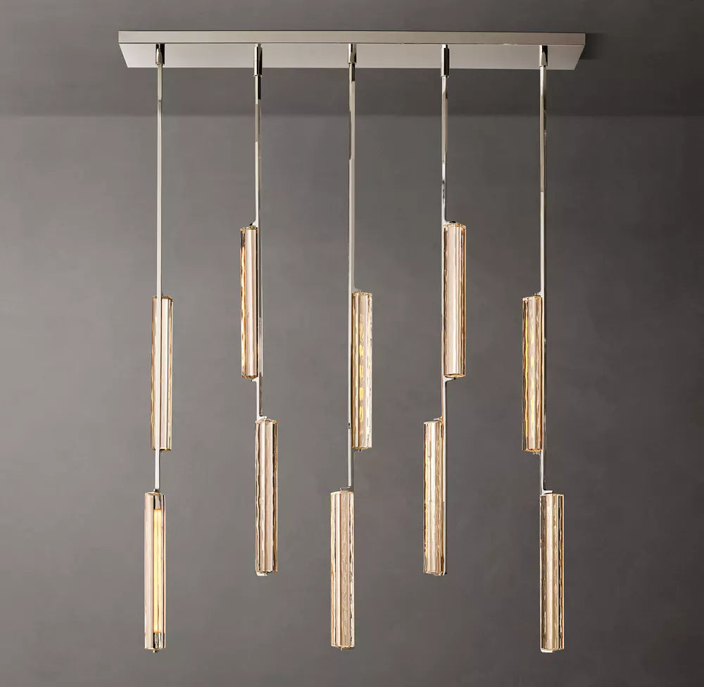 Audubon Modern Crystal Linear Chandelier