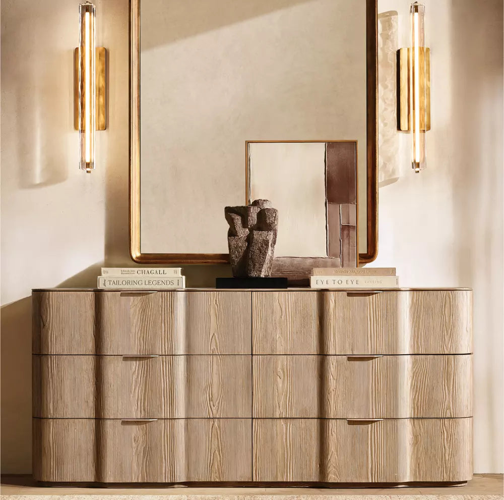 Audubon Modern Crystal Single Sconce 25"