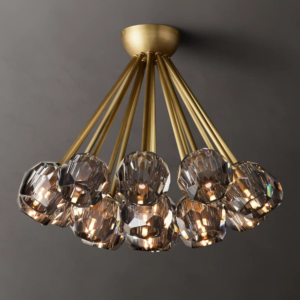 Boule De Modern Smoke Flushmount