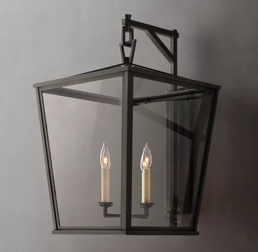 19th English Openwork Outdoor Sconce 28"