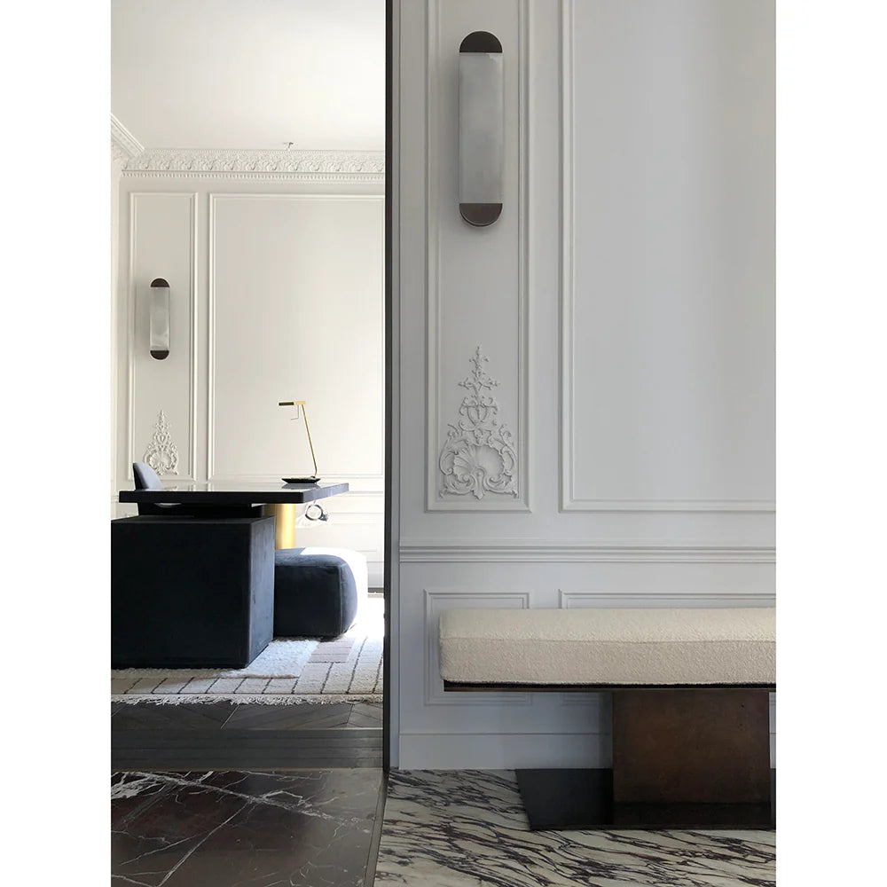 Modern Ghost Alabaster Wall Sconce