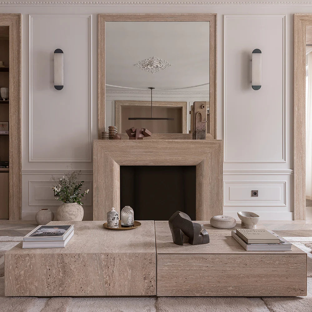 Modern Ghost Alabaster Wall Sconce