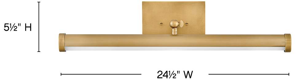 Hinkley Regis Modern Brass LED Bath Light 24 1/2"