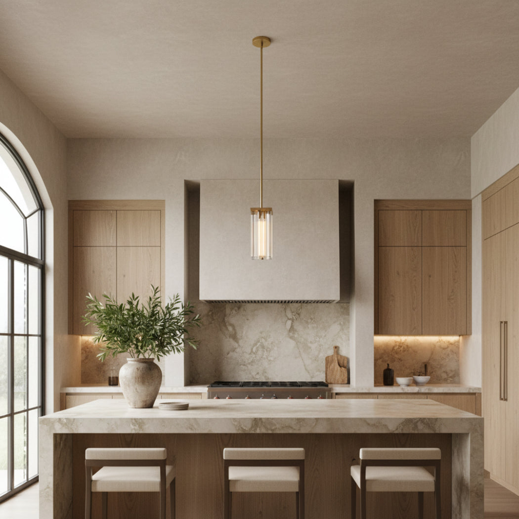 Saviles Modern Square Pendant 14"H