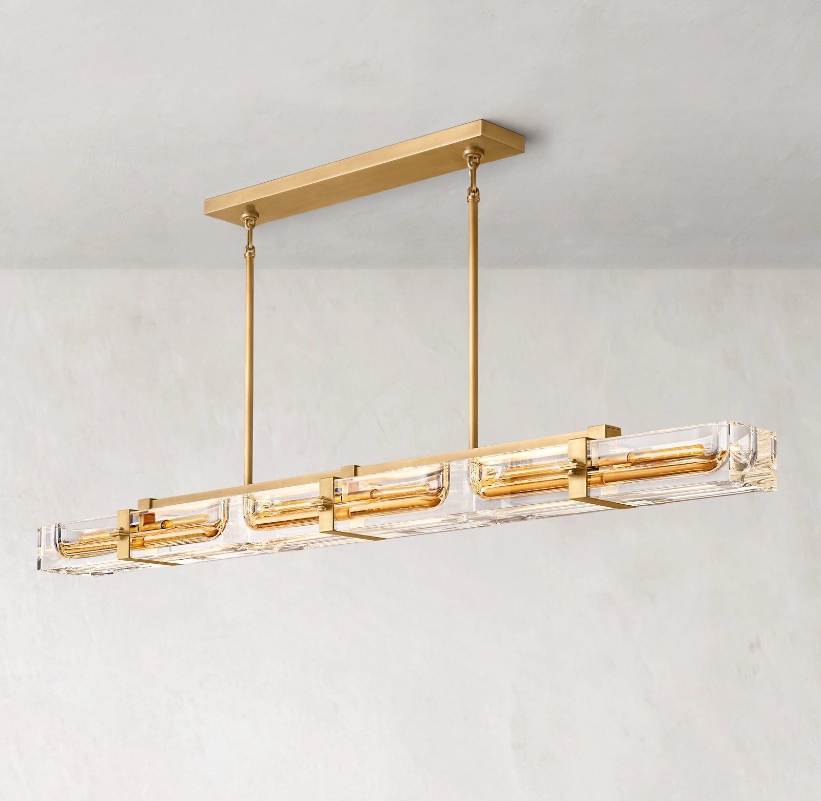 Saviles Modern Linear Chandelier 72" 6-lights