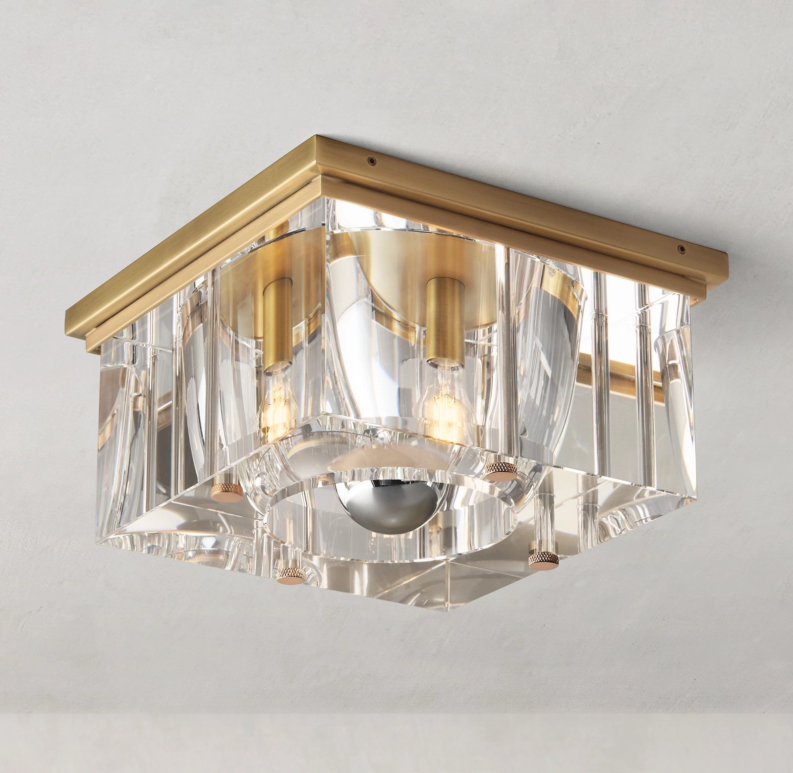 Saviles Modern Square Flushmount 14"