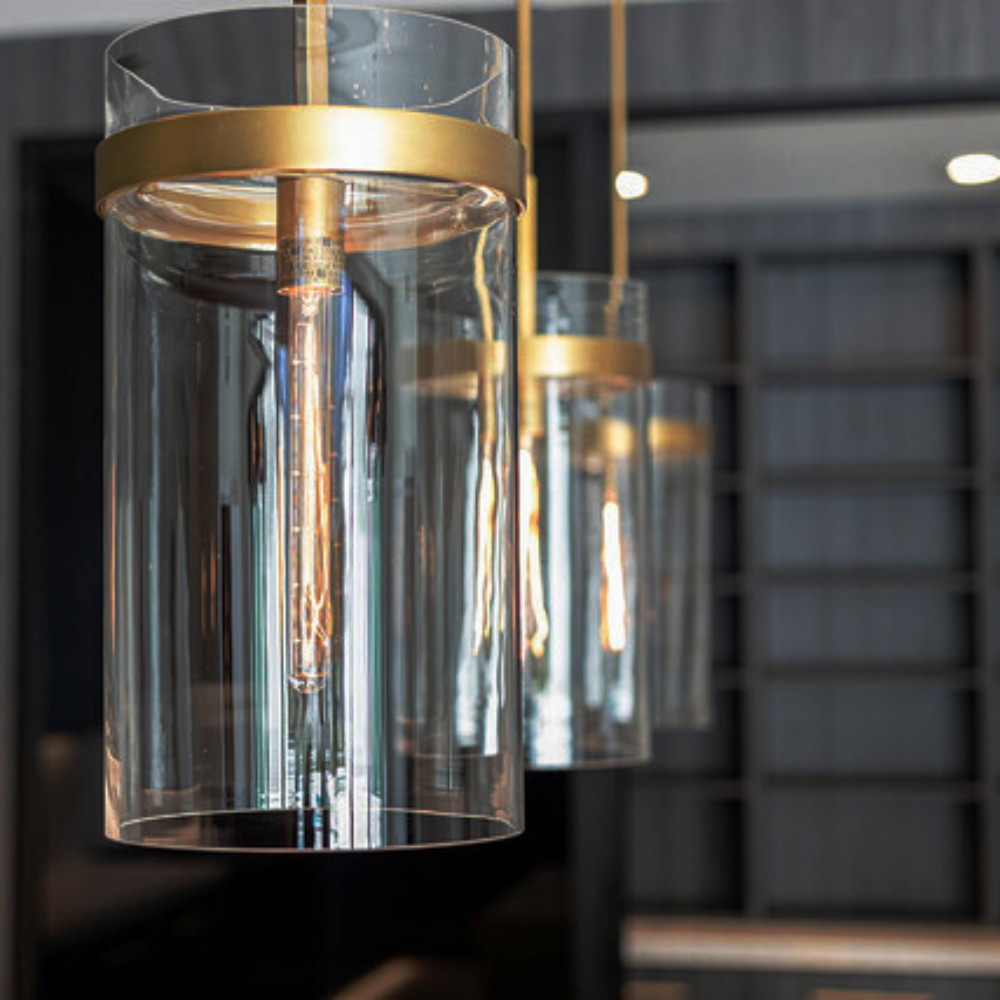 Ravelle Modern Glass Pendant 10"
