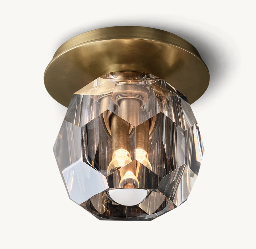 Boule De Modern Smoke Flushmount