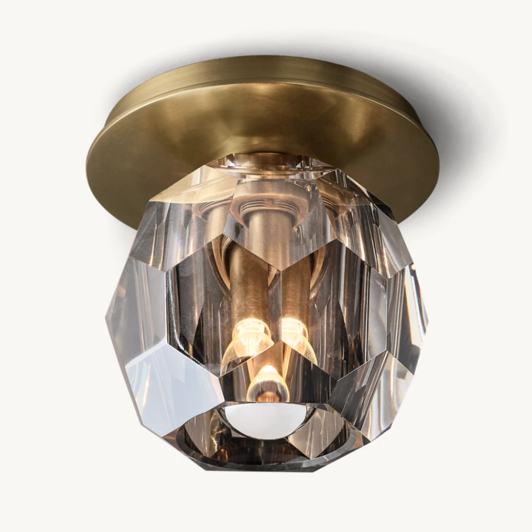 Boule De Modern Smoke Flushmount